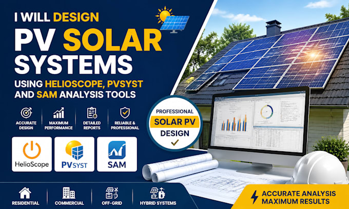 design pv solar systems using helioscope pvsyst and sam analysis tools