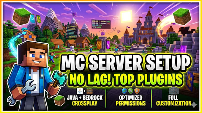 setup professional minecraft custom bedrock java server
