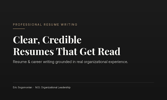 write, rewrite, or optimize your professional resume