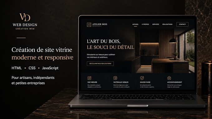 créer votre site vitrine moderne et responsive