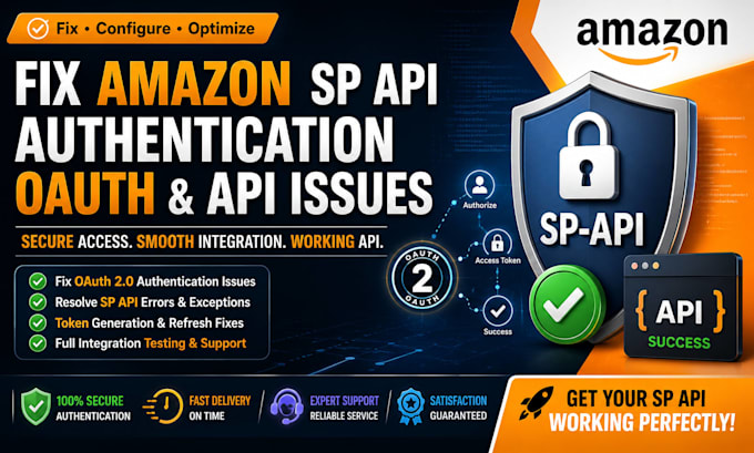 fix amazon sp API authentication oauth and API issues