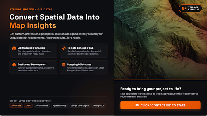 do gis mapping, analysis and cartography using gis data