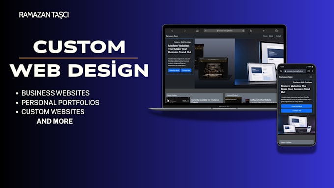 design a modern responsive website