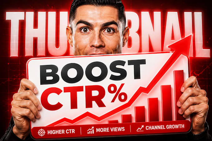 do thumbnail design , high CTR and professional thumbnails
