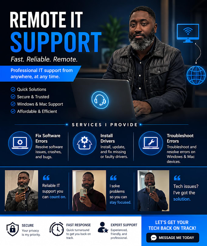 troubleshoot common software issues on users computers
