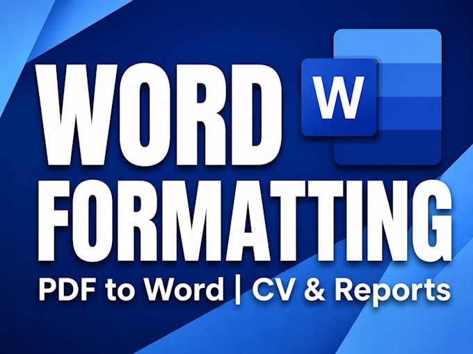professionally create, format and design ms word documents