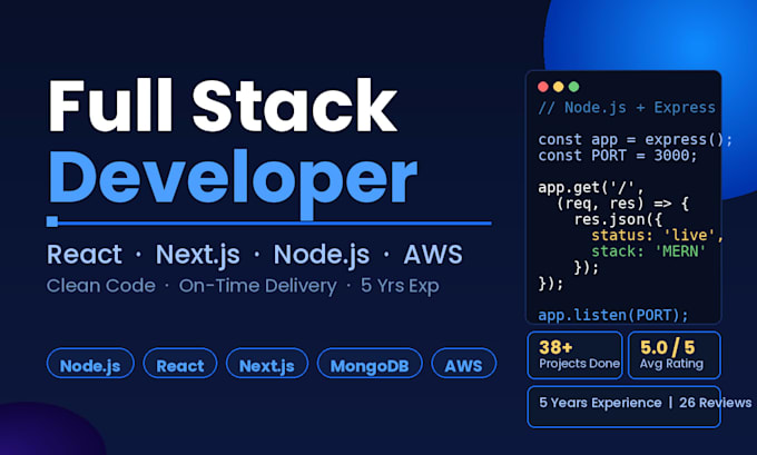 build a full stack web application with react and node js
