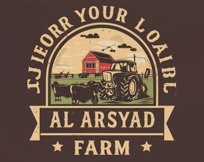 design unique and vintage farm logo design