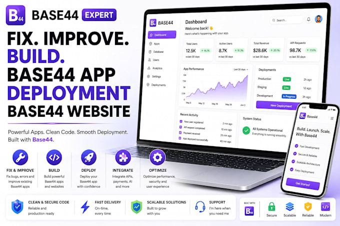 base44 expert, fix improve build base44, base44 app deployment base44 website
