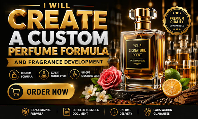 create a custom perfume formula and fragrance development