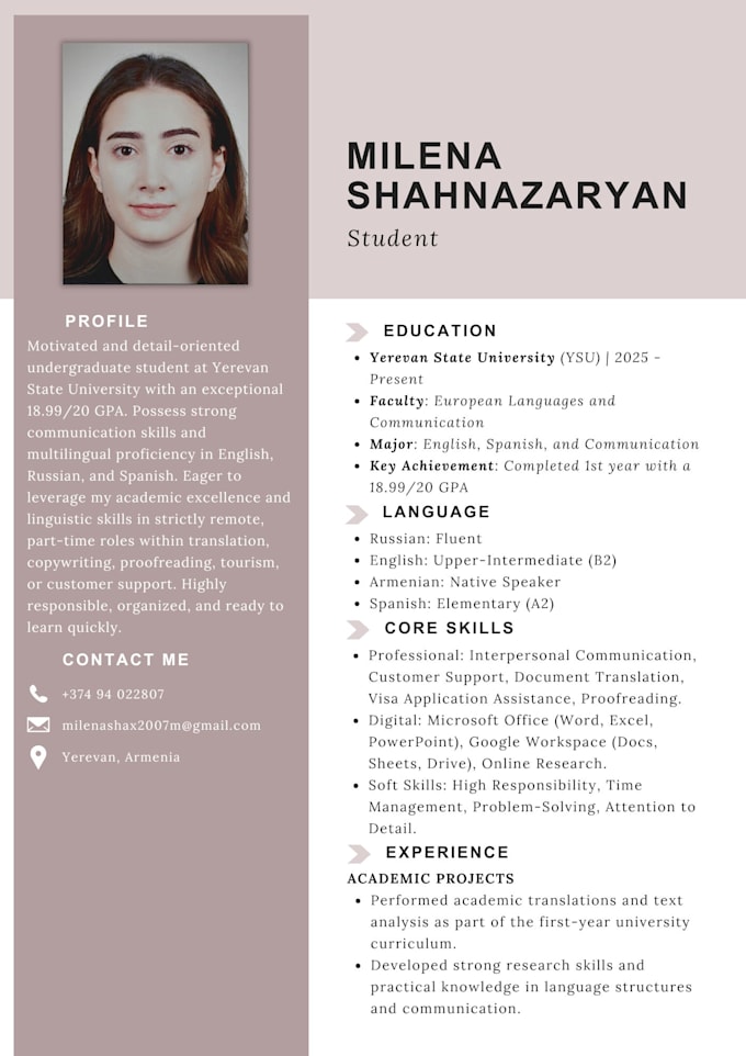 do data entry and translate english, russian, armenian