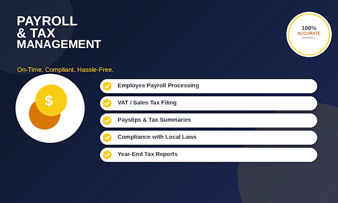 manage payroll processing and tax filing for your business