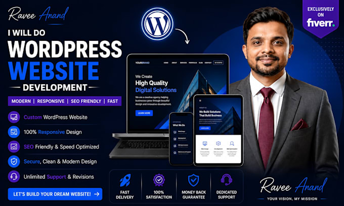 wordpress website designer developer with full stack