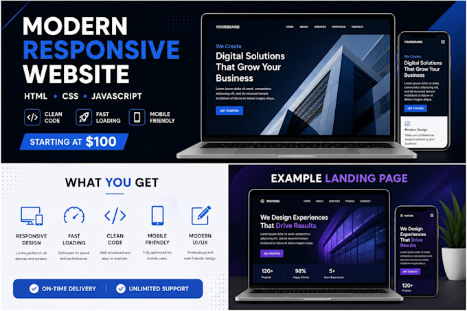 make a simple single page website