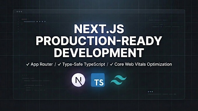 develop production ready nextjs applications