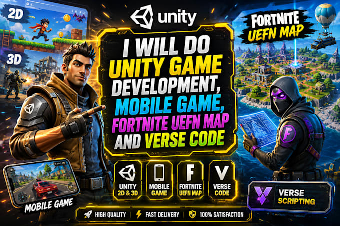 be your uefn developer for fortnite map, verse scripting and VR ar oculus game