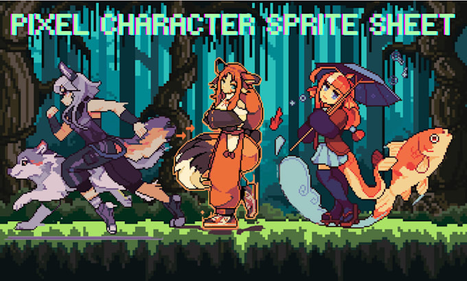 create pixel character sprite, rpg sprite sheets, nsfw pixel game character art