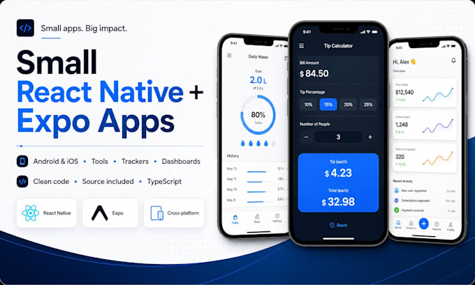 build a small react native expo mobile app