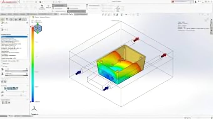 create injection molded plastic enclosure product design, dfm in solidworks