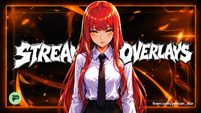 design twitch logo, stream animated overlay kick or twitch stream package screen