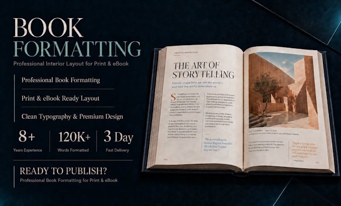 format your book for KDP print and ebook with professional layout