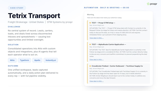 design your attio revops and CRM system