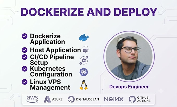be your devops engineer for docker, kubernetes, and ci cd