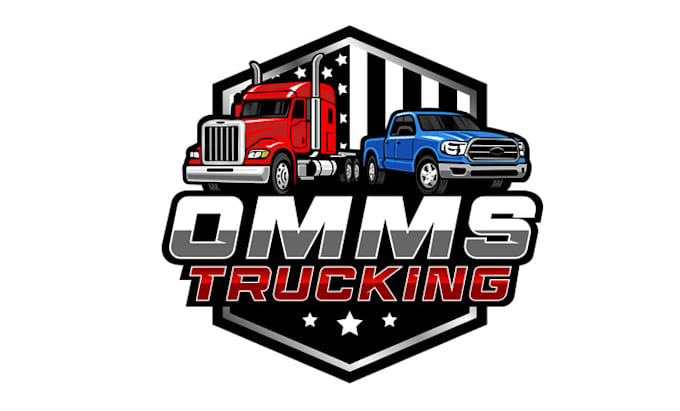 design truck transportation business logo
