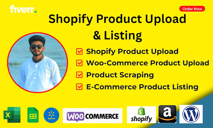 shopify product upload and e commerce product listing