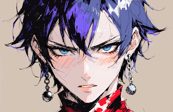 draw anime or manga style portrait