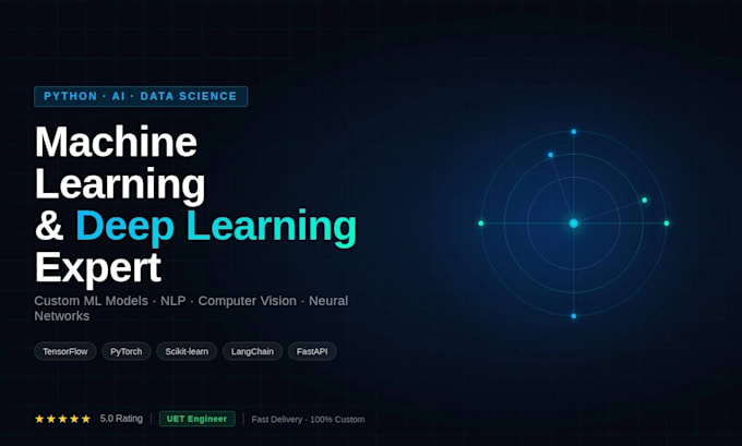 build machine learning projects and deep learning models in python