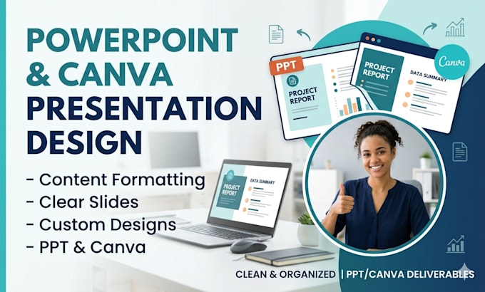 design powerpoint and canva presentations from your data
