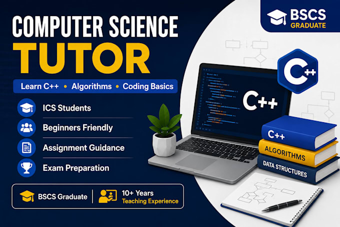 tutor computer science, coding and algorithms for beginners and ics students