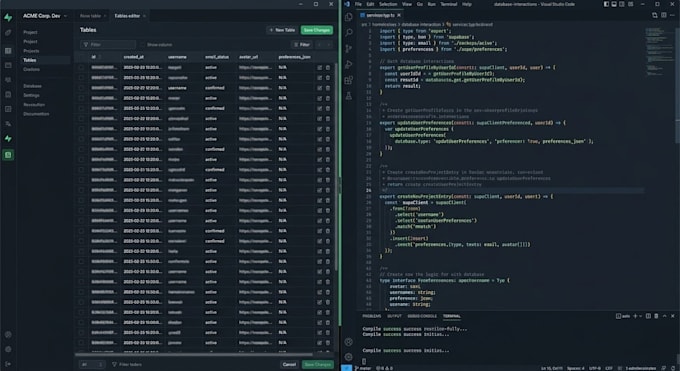 set up your backend with auth and database
