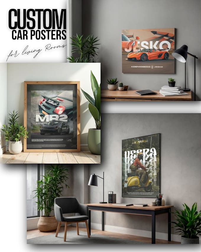 design cinematic custom car posters and wallpapers