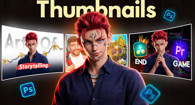 design premium CTR boosting youtube thumbnail in 12 hr only