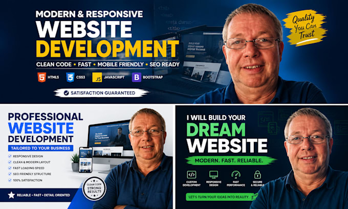 build a professional multi page website for your business