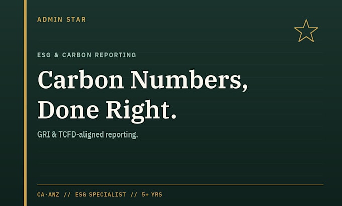 prepare your esg and carbon footprint report