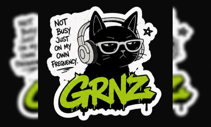 create a cute animal and anime sticker