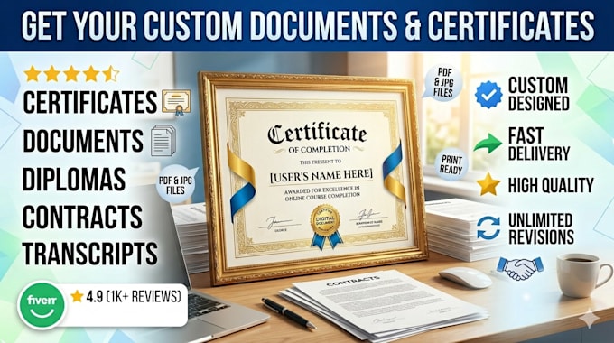 replicate any document, certificate, degree, ielts, school diploma, statement