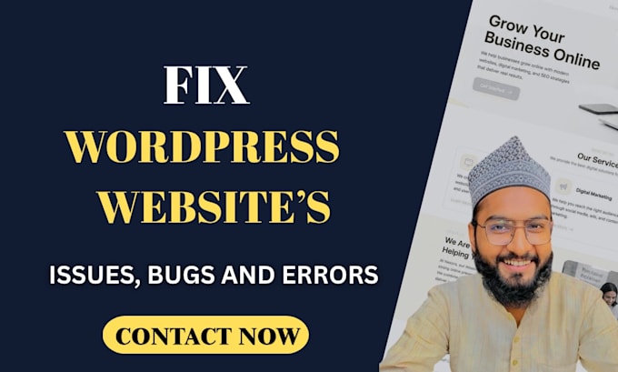 repair, troubleshoot and maintain your wordpress website