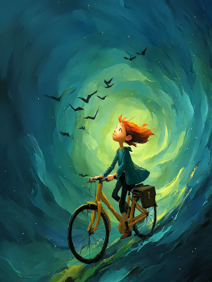 design a captivating childrens book cover for self