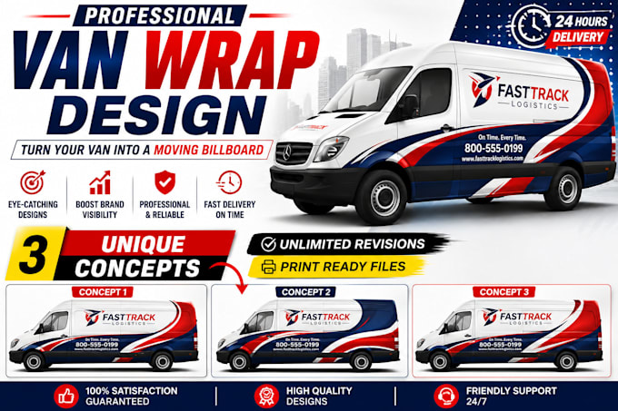 design a professional car, suv, or van wrap