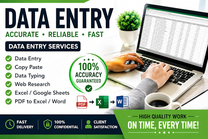 do data entry, web research and copy paste tasks