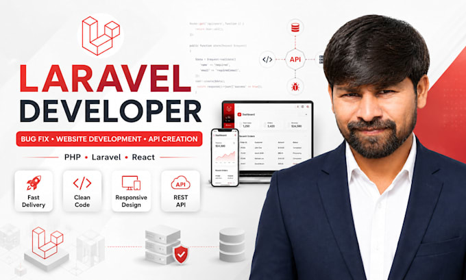 fixed and create the laravel websites