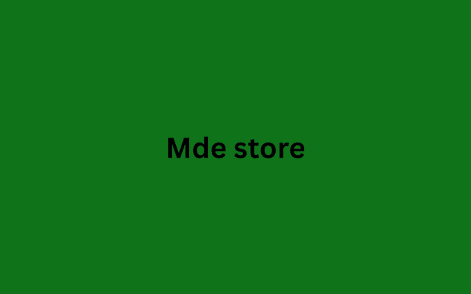 mde store set up