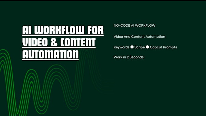 build custom no code ai workflow for content automation