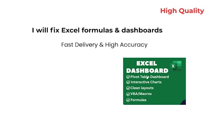 create excel dashboards and reports
