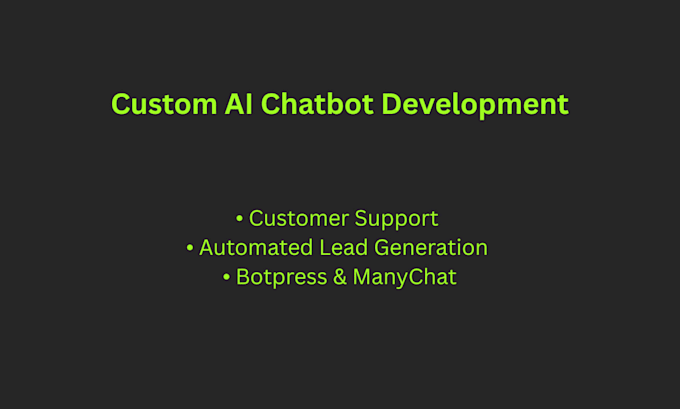 build a custom ai chatbot for your website or customer service