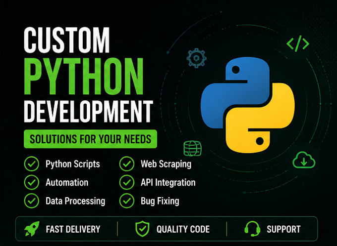 develop python automation scripts, bots and web scrapers